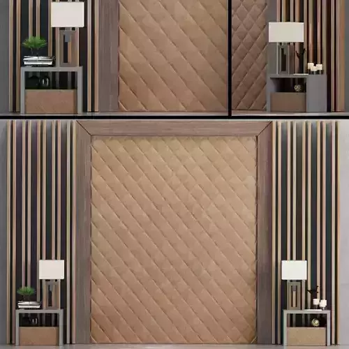 Wall 8 bedroom with quilted