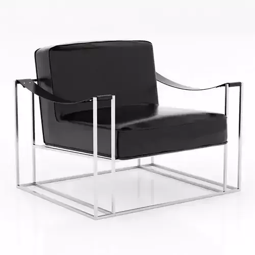 modern leather armchair