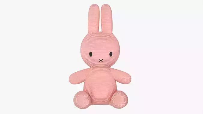 Rabbit soft toy 02 3D model