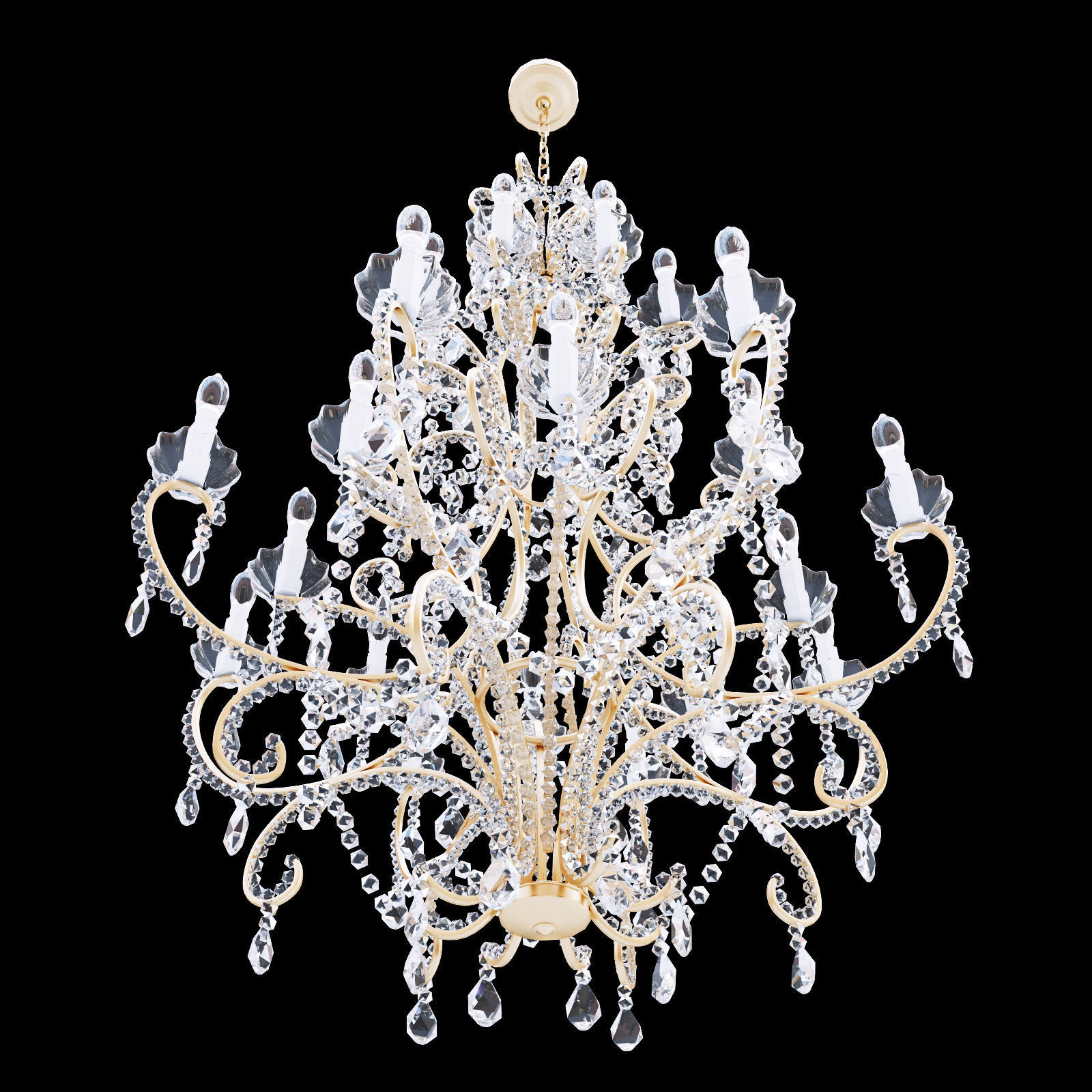 Chandelier Bordeaux Large 3D model_3