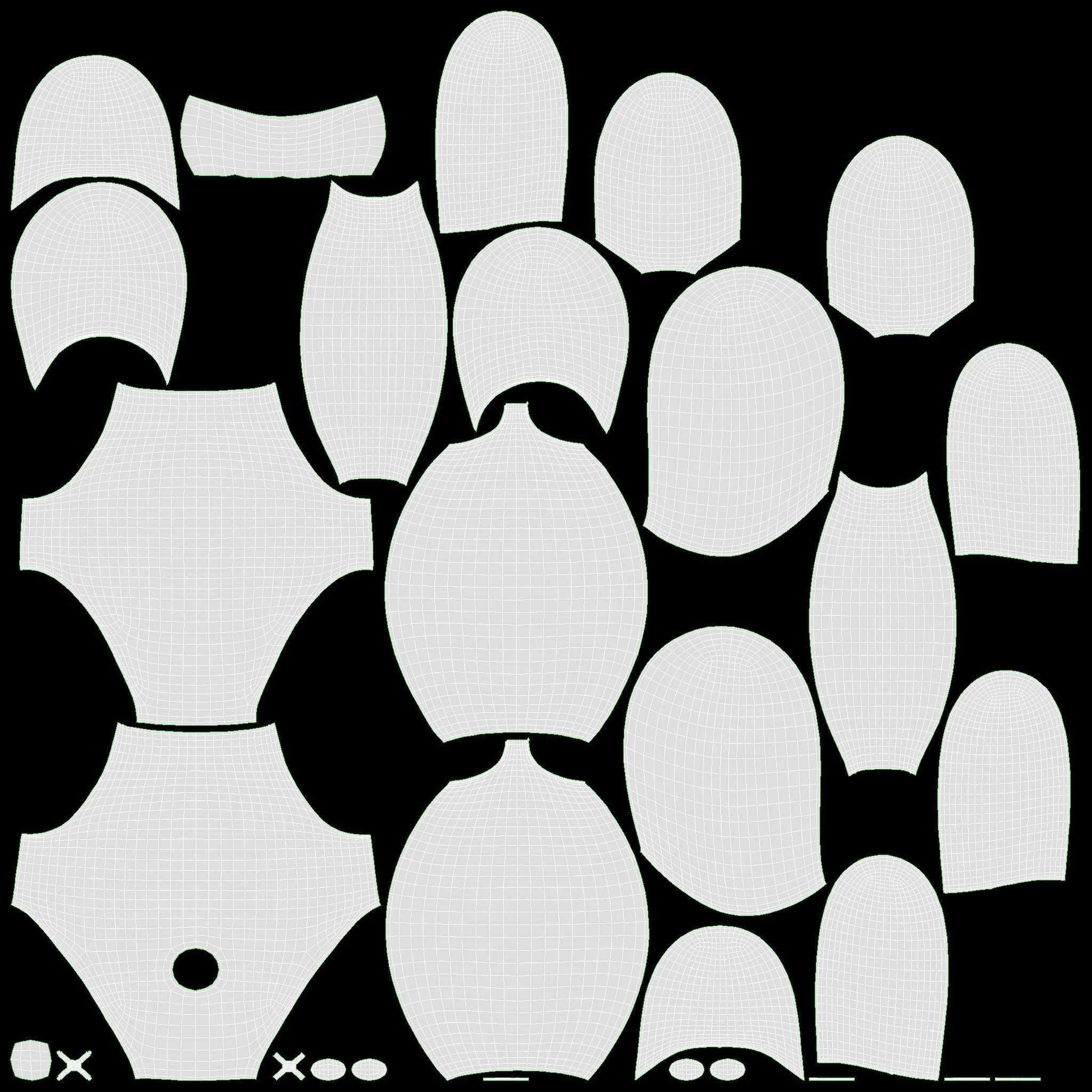 Rabbit soft toy 03 3D model_15