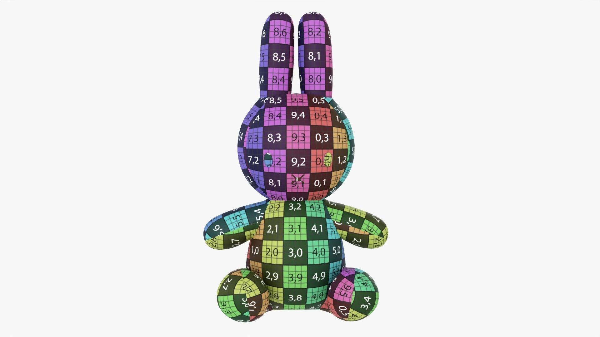 Rabbit soft toy 03 3D model_10