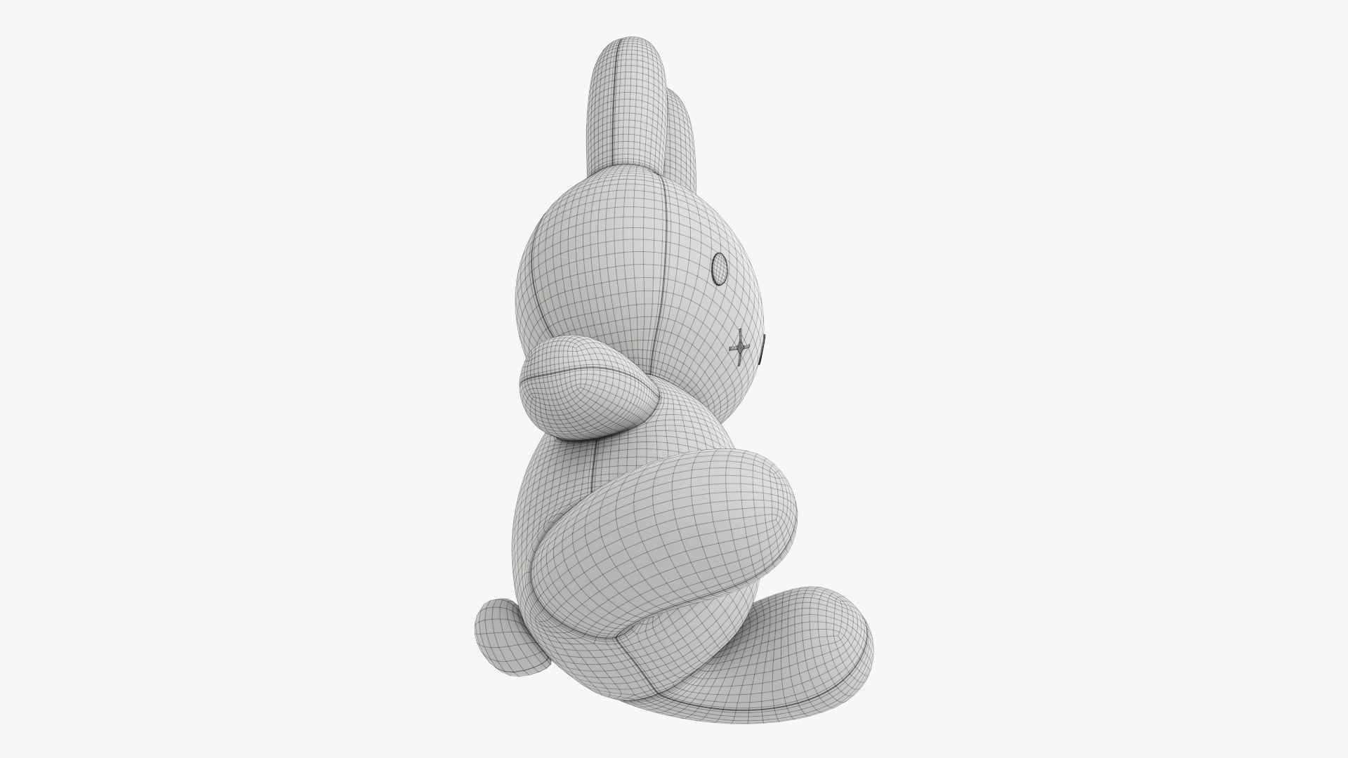 Rabbit soft toy 03 3D model_8