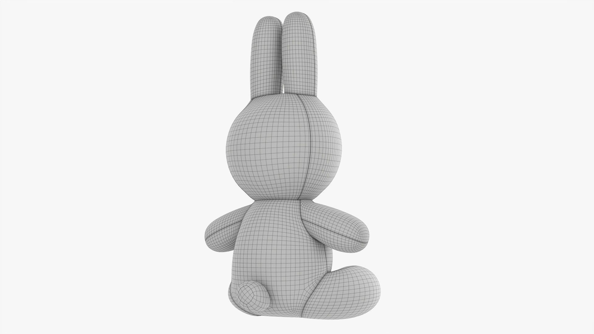 Rabbit soft toy 03 3D model_7