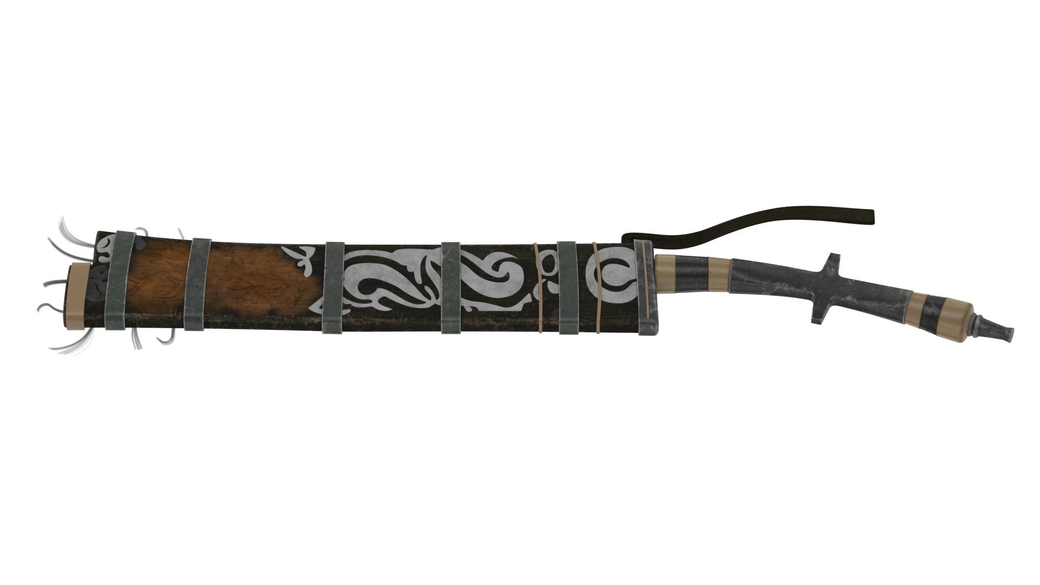 Pandat Sword Low-poly 3D model_3