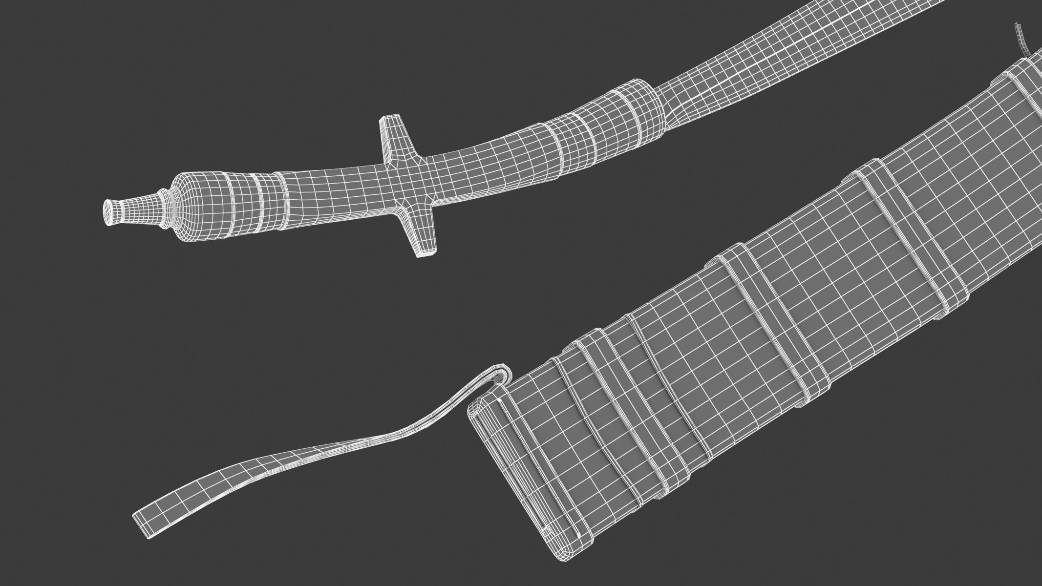 Pandat Sword Low-poly 3D model_18