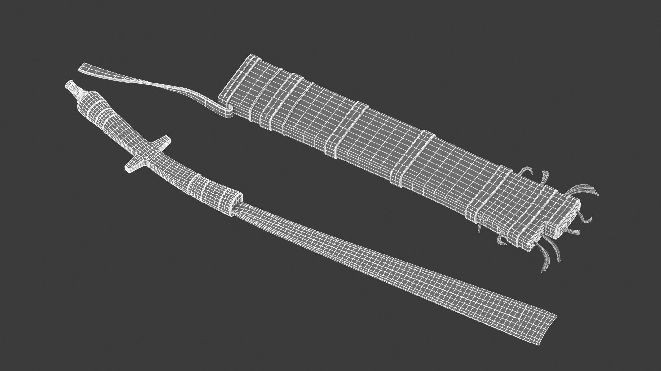 Pandat Sword Low-poly 3D model_11