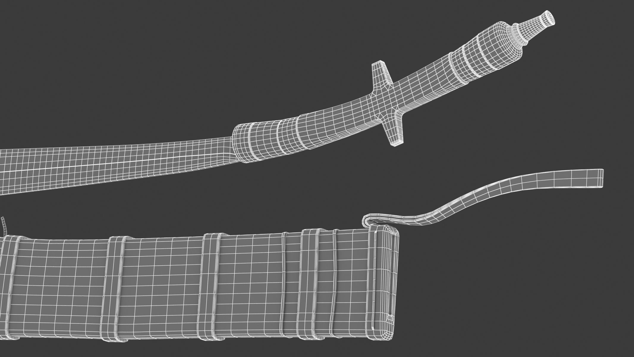 Pandat Sword Low-poly 3D model_17