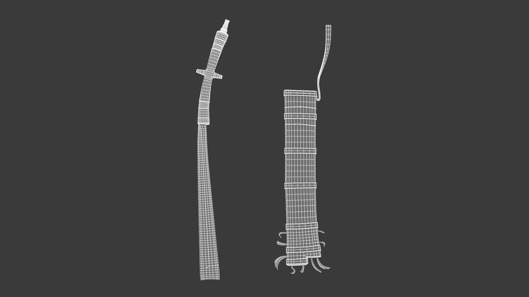 Pandat Sword Low-poly 3D model_14