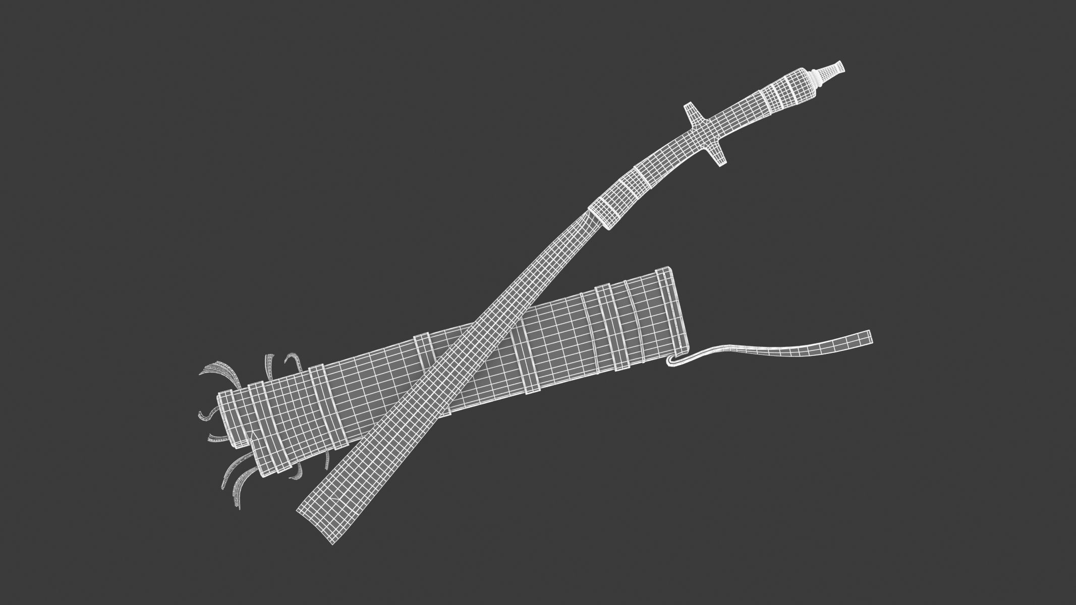 Pandat Sword Low-poly 3D model_15