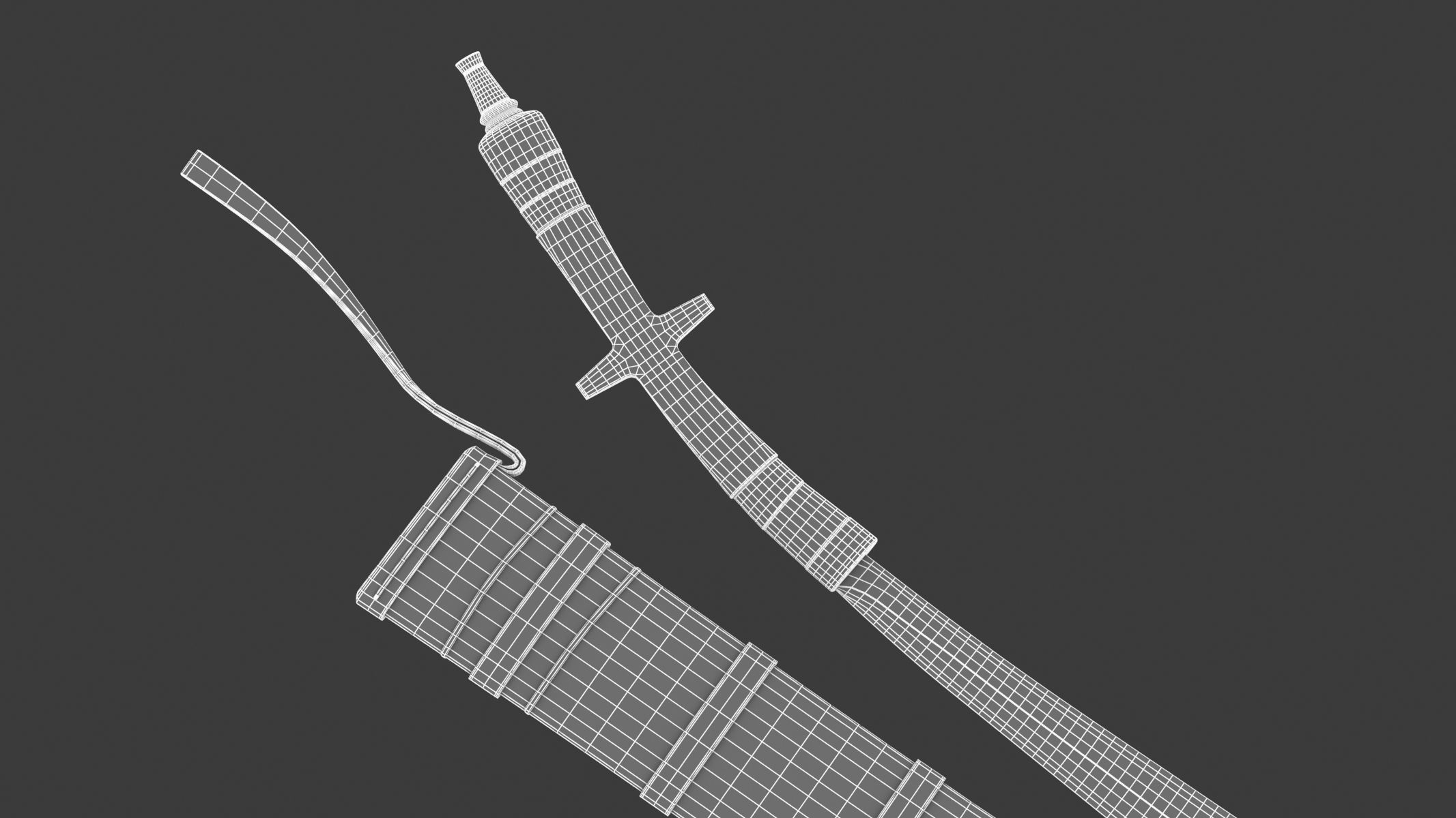 Pandat Sword Low-poly 3D model_16