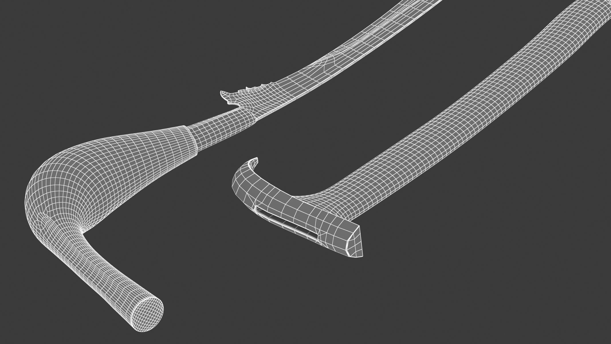 Rencong Dagger Low-poly 3D model_18