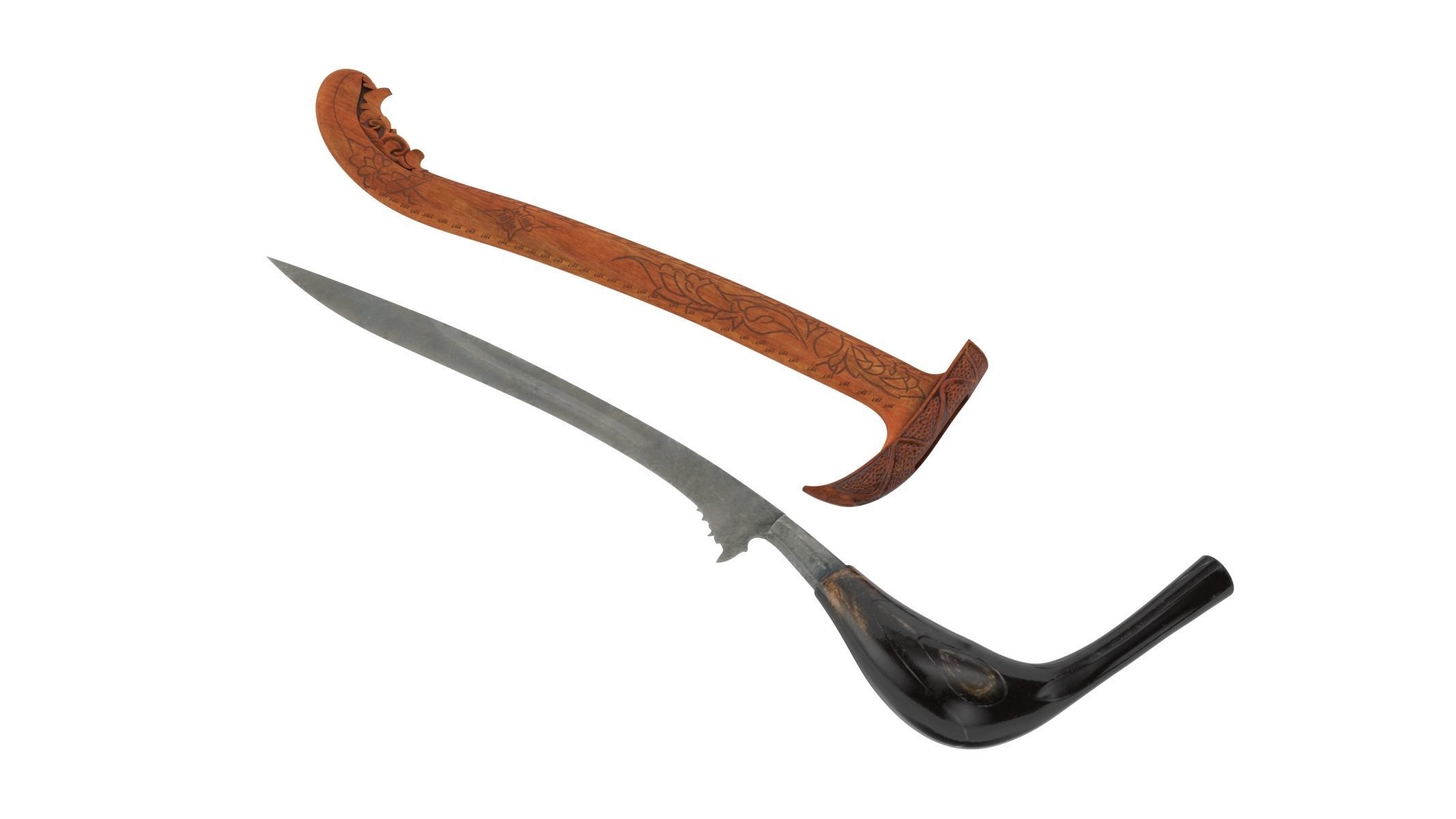 Rencong Dagger Low-poly 3D model_1