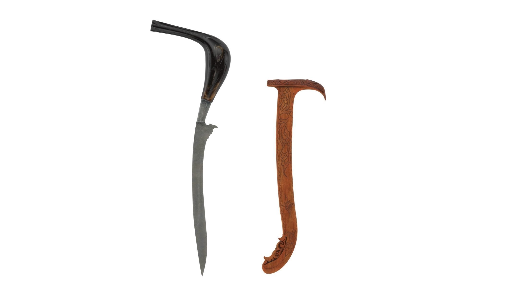 Rencong Dagger Low-poly 3D model_4