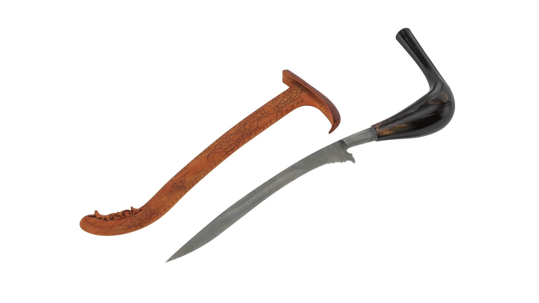Rencong Dagger Low-poly 3D model_2
