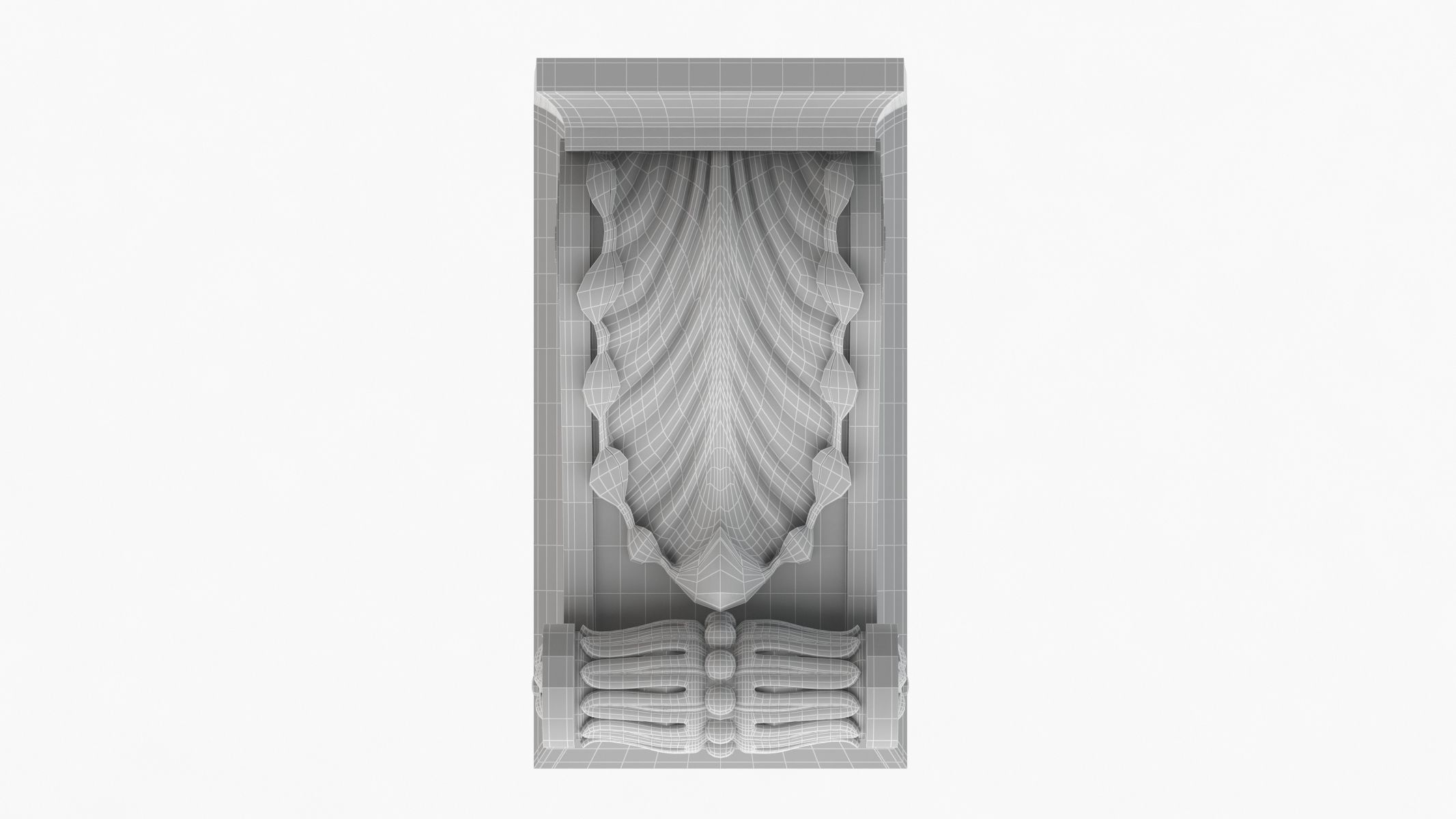 Scroll Corbel 10 3D model_6