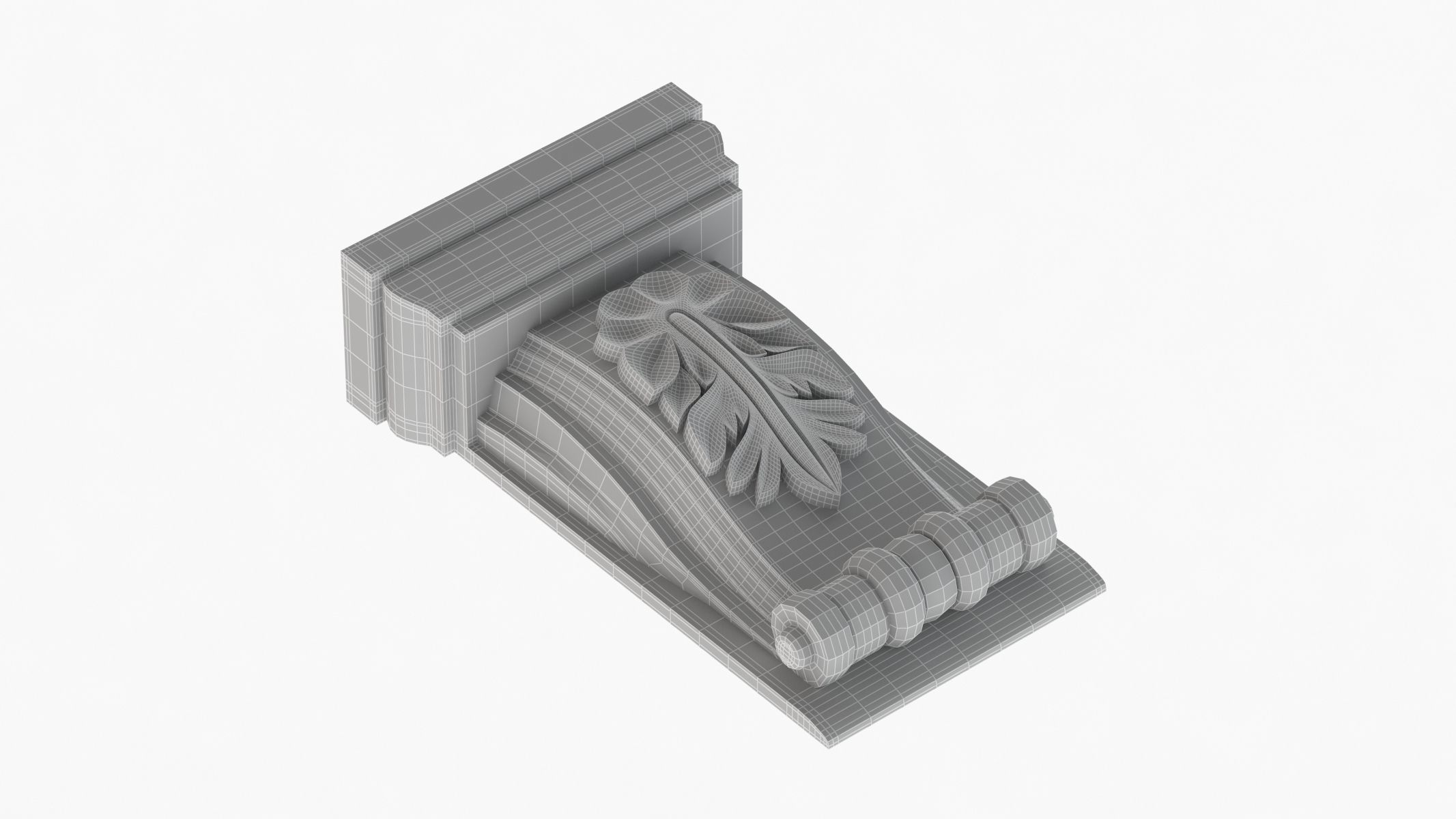 Scroll Corbel 12 3D model_8