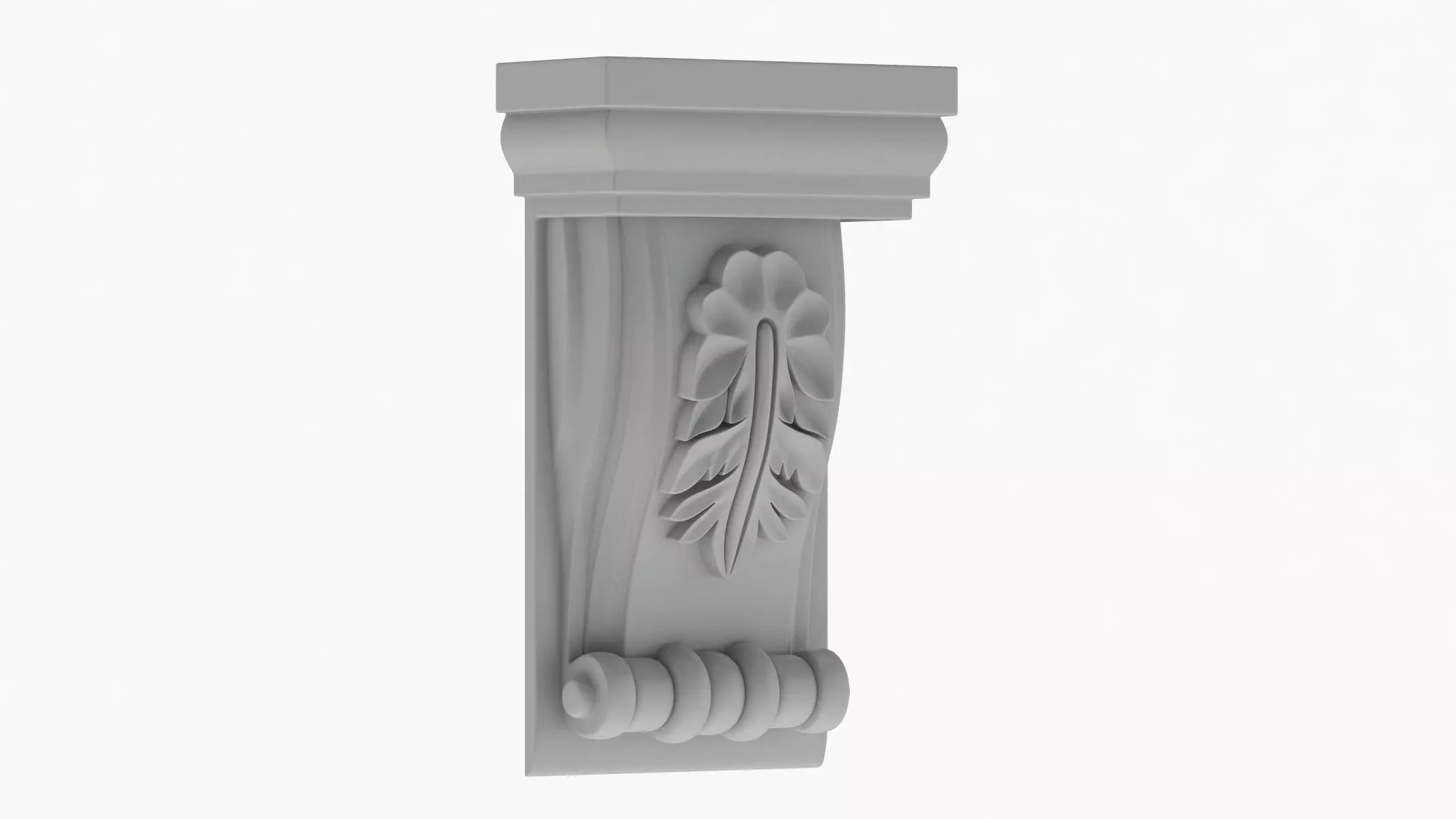 Scroll Corbel 12 3D model_0
