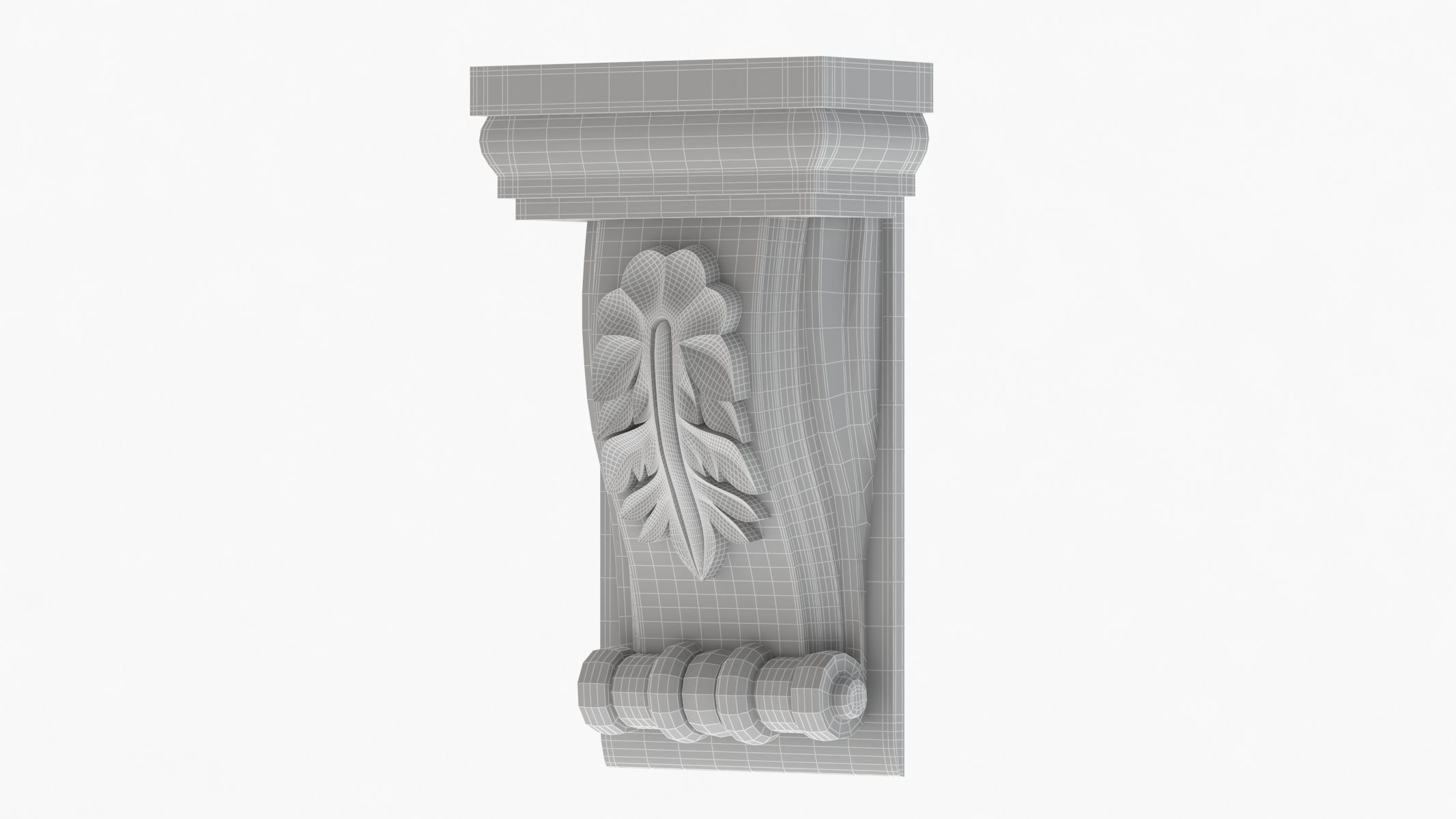 Scroll Corbel 12 3D model_7