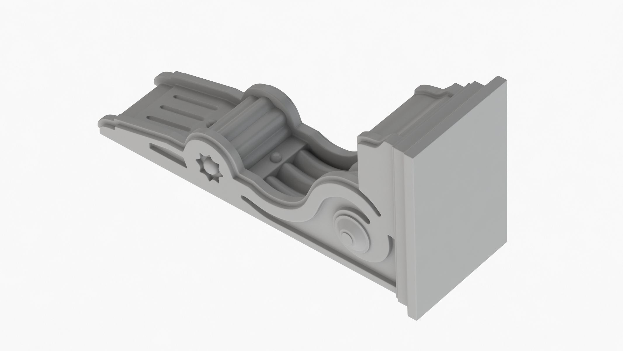 Scroll Corbel 13 3D model_4