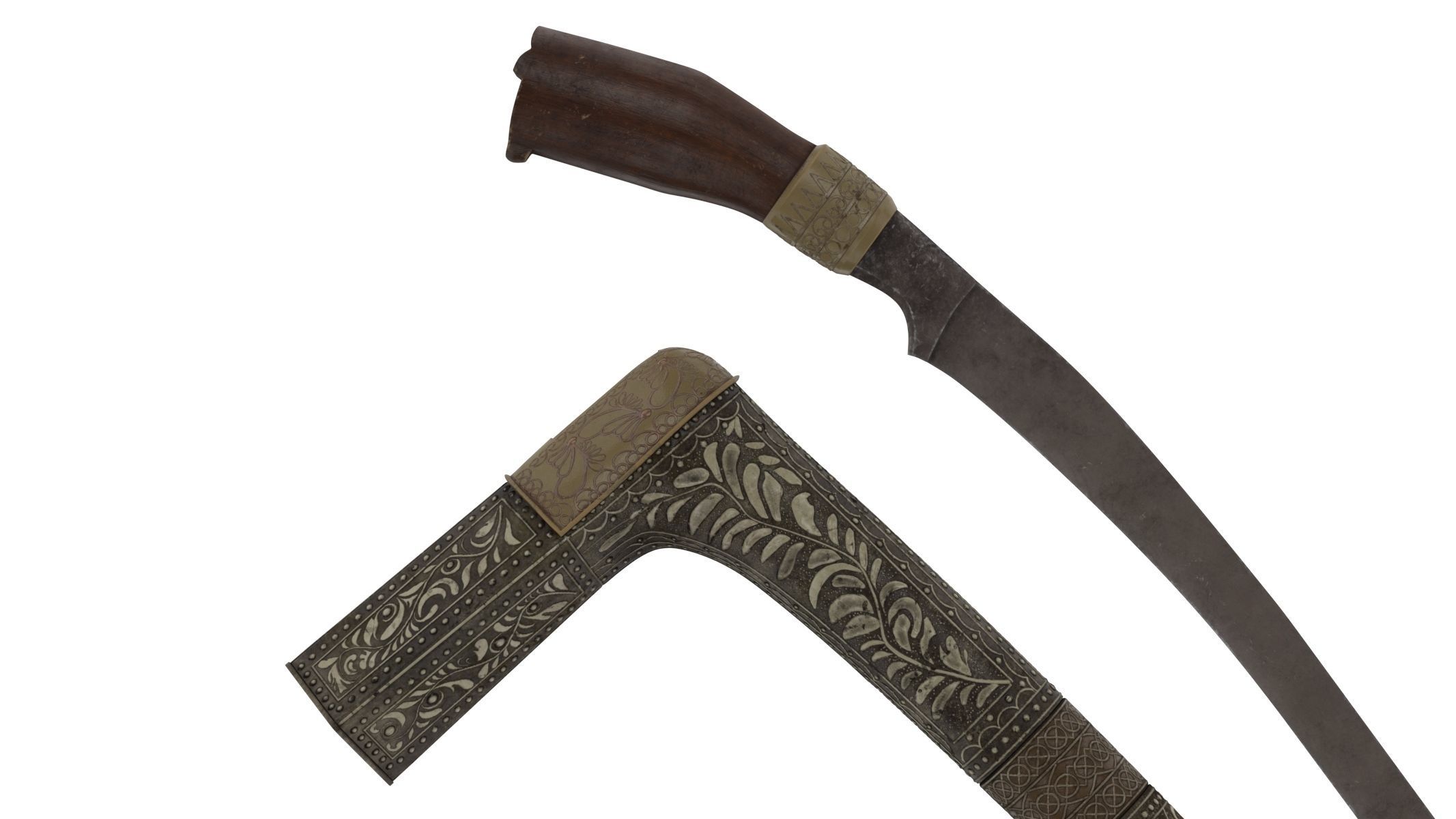 Sewar Dagger  Low-poly 3D model_6