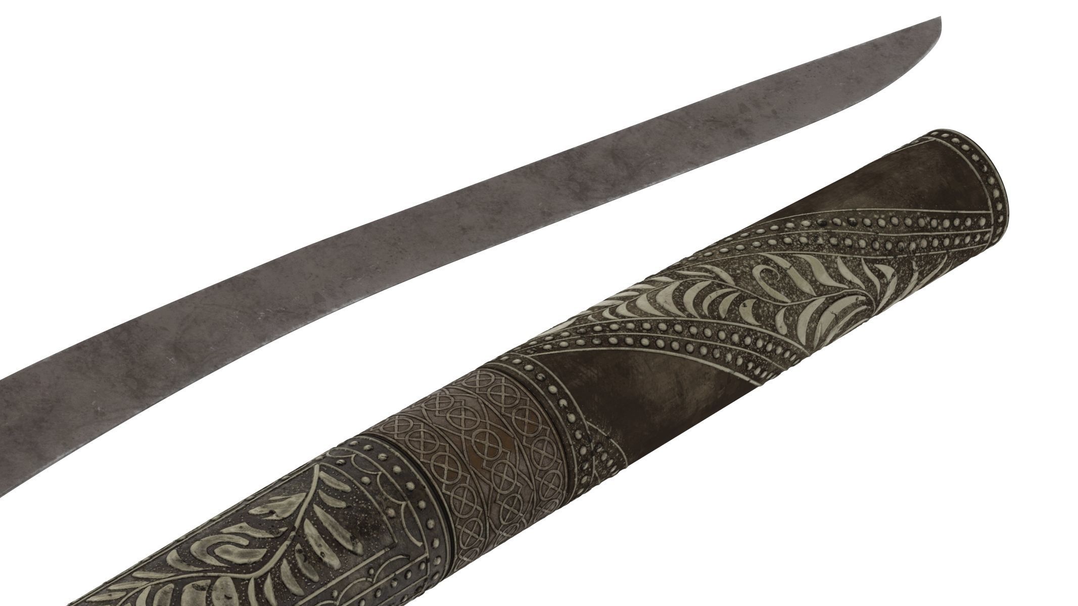 Sewar Dagger  Low-poly 3D model_9