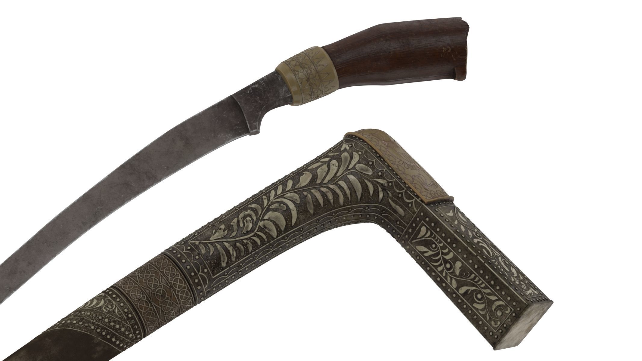 Sewar Dagger  Low-poly 3D model_7