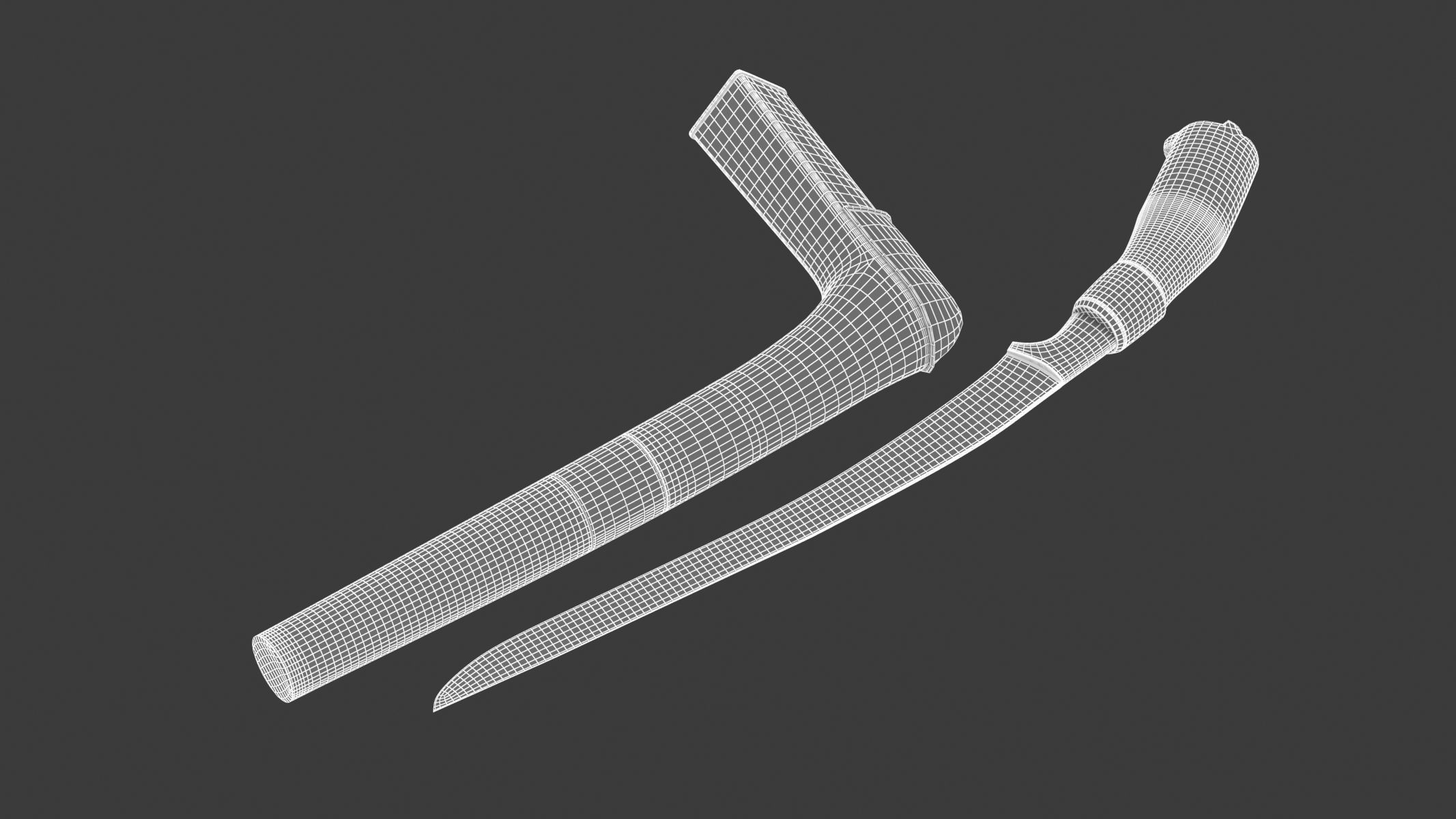 Sewar Dagger  Low-poly 3D model_12