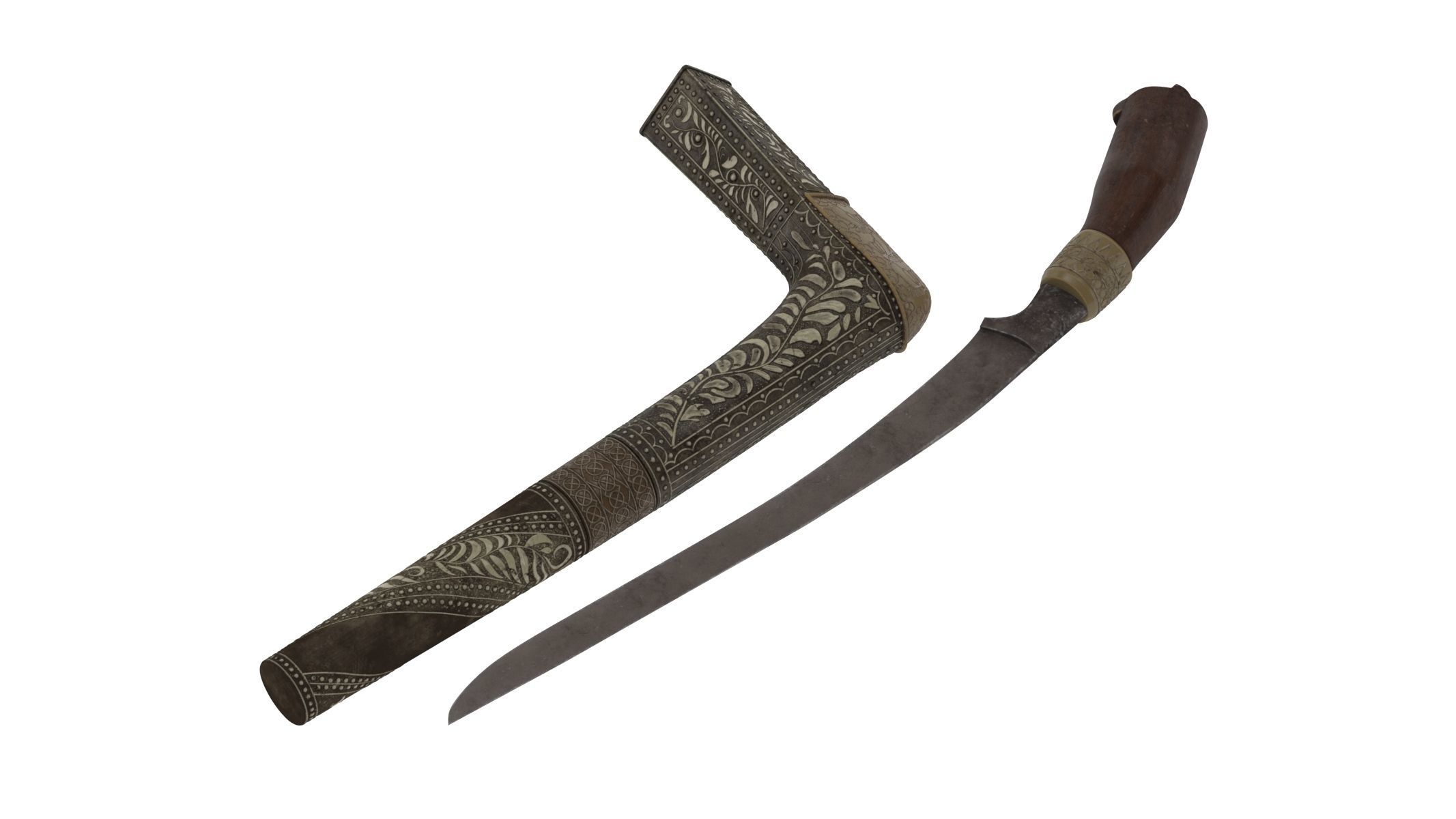 Sewar Dagger  Low-poly 3D model_2