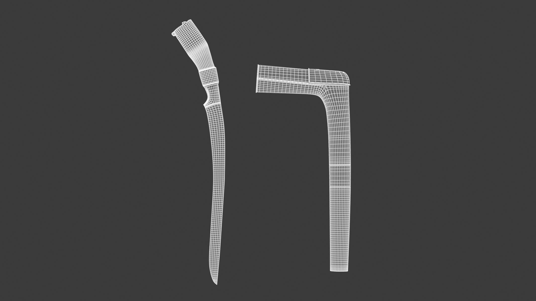 Sewar Dagger  Low-poly 3D model_14