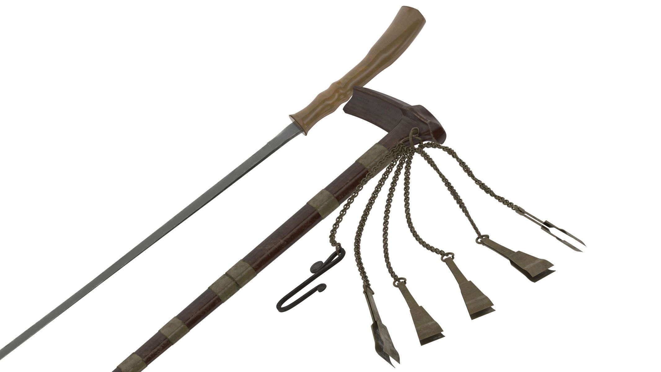 Si Euli Knife Low-poly 3D model_7