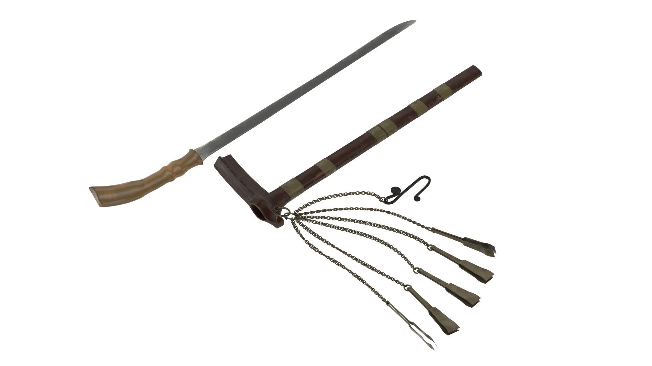 Si Euli Knife Low-poly 3D model_2