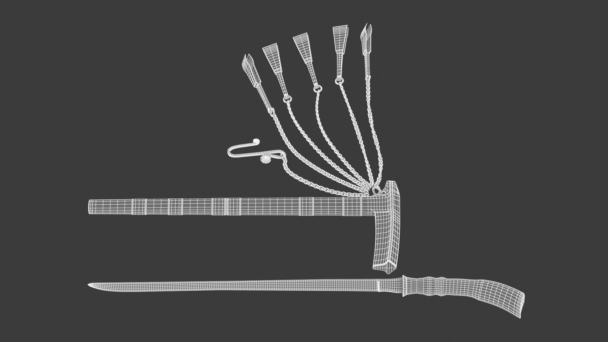 Si Euli Knife Low-poly 3D model_10