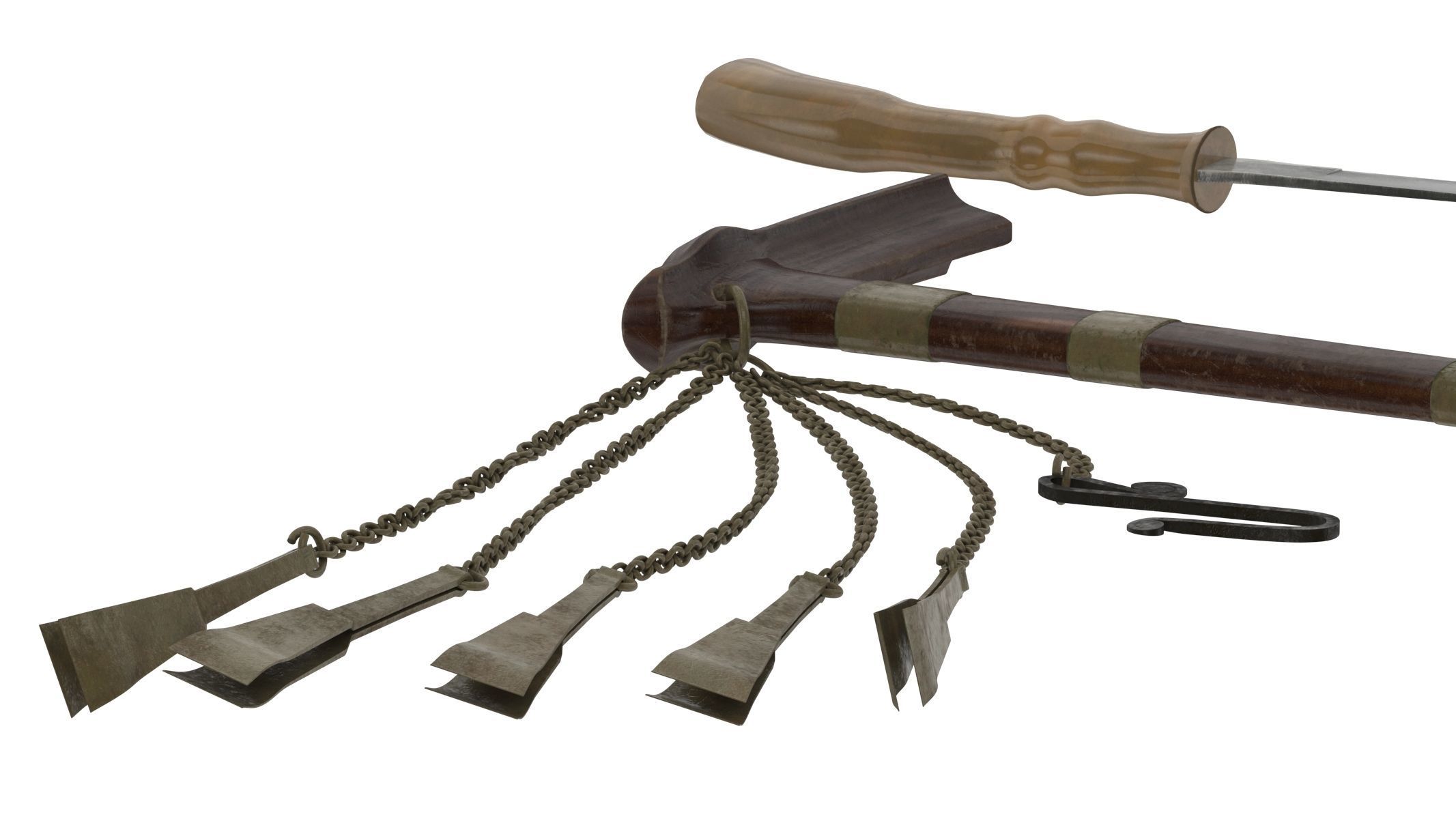 Si Euli Knife Low-poly 3D model_8