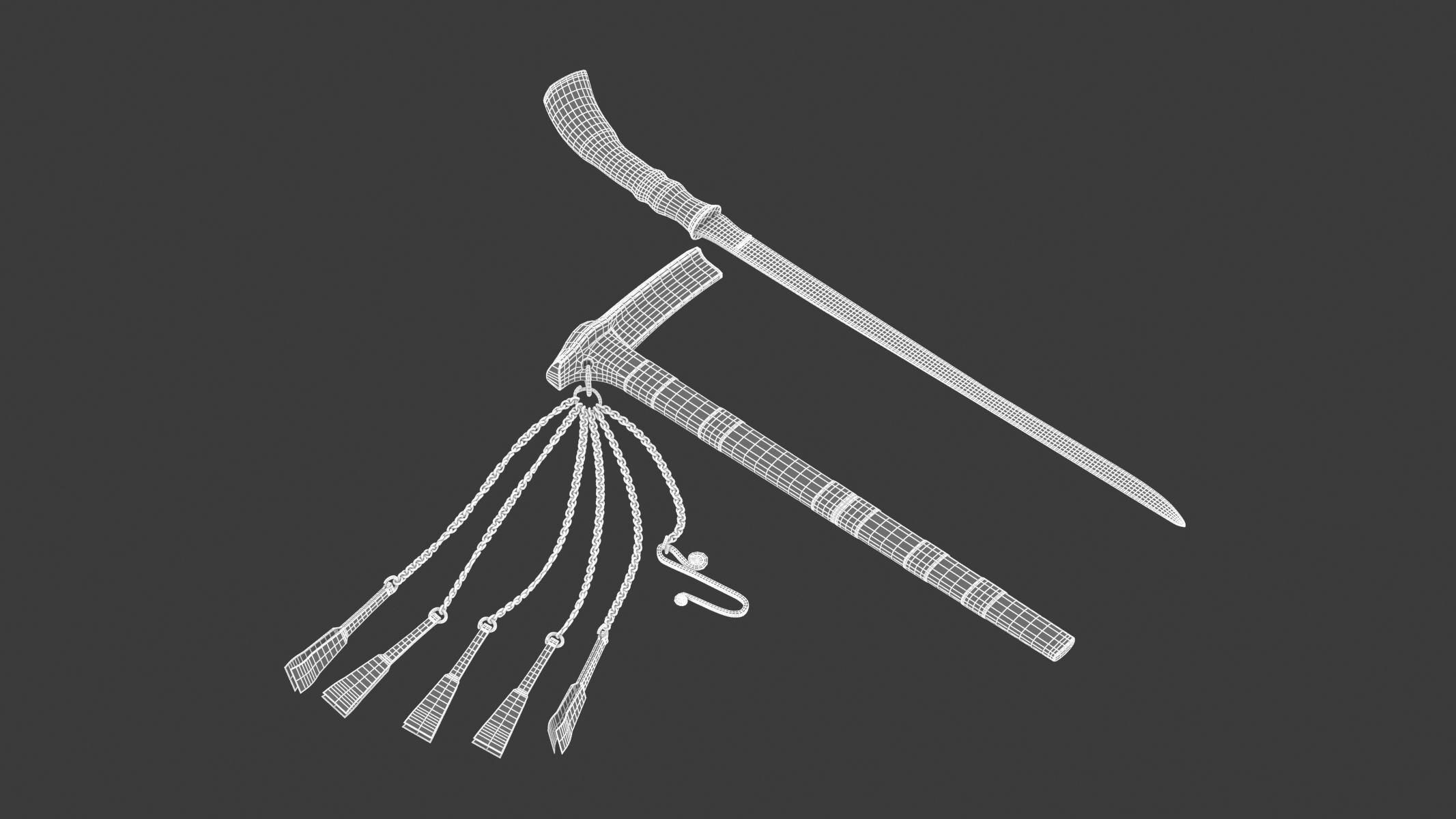 Si Euli Knife Low-poly 3D model_11