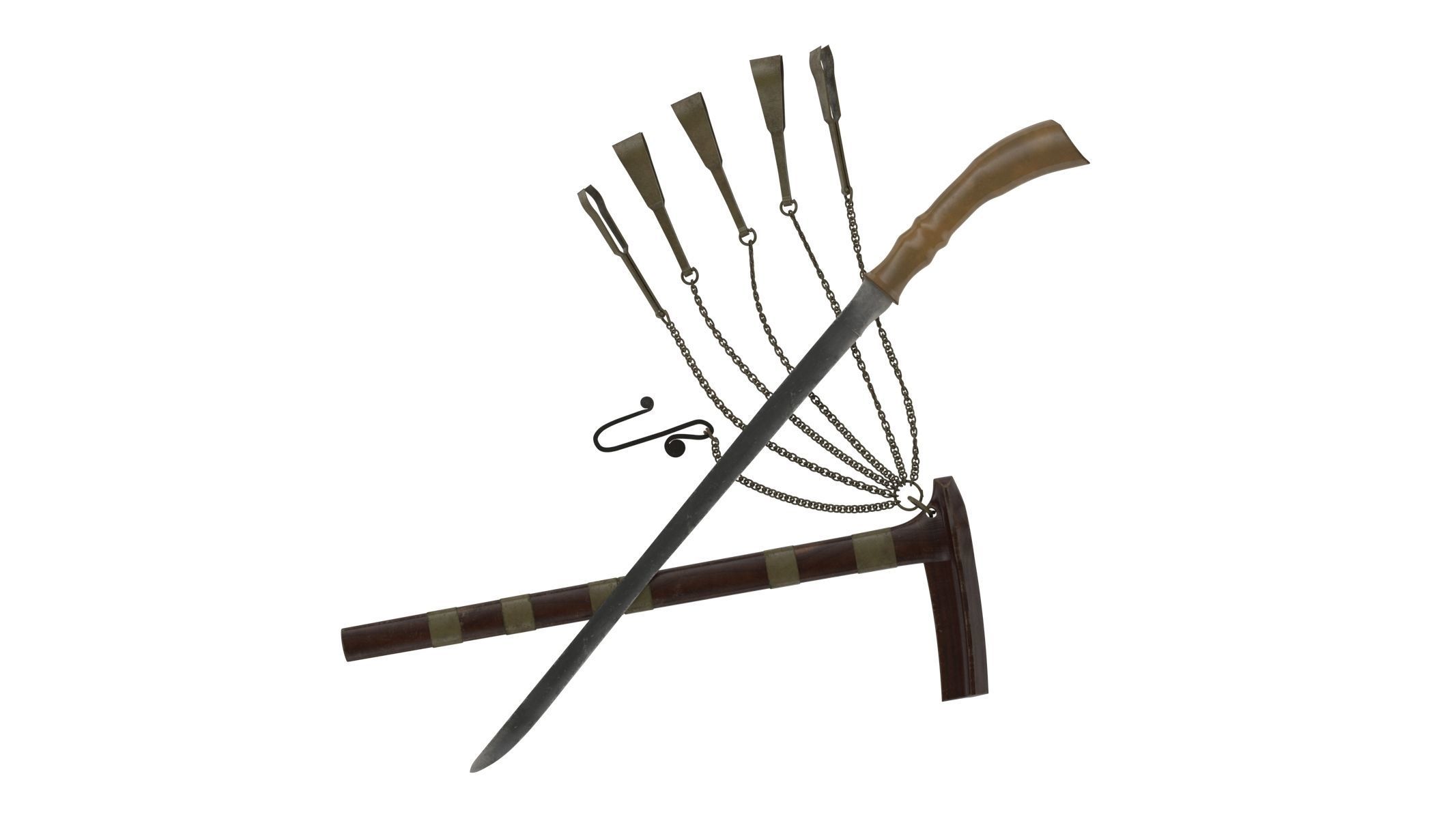 Si Euli Knife Low-poly 3D model_5