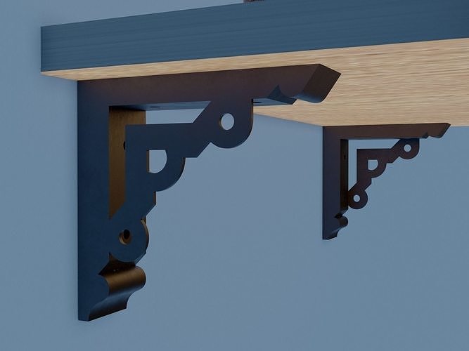 shelf bracket 10 3D print model
