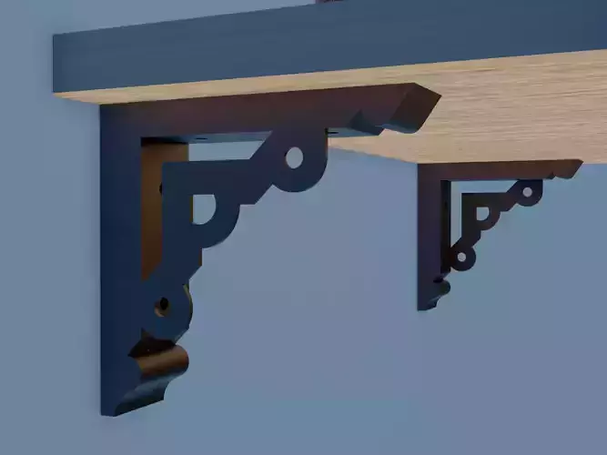 shelf bracket 10 3D print model