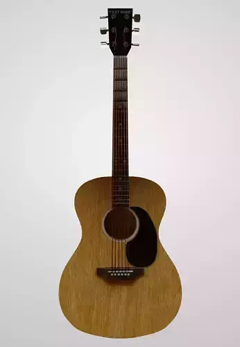 Guitar With Custom Logo For Blender