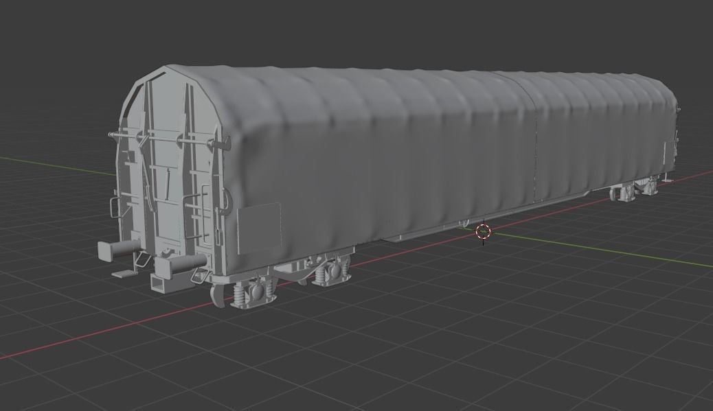 Pre supported H0 1-87 scale Rins 655 freight car 3D print model_6