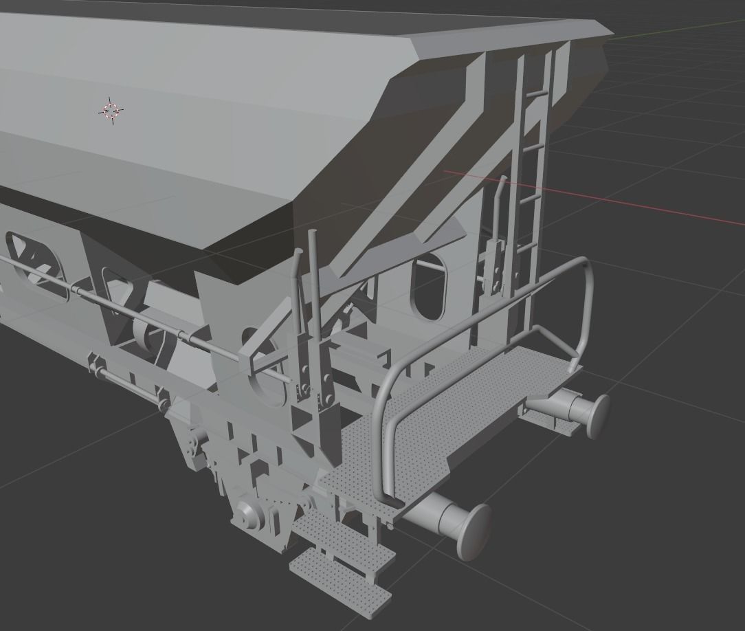 H0 1-87 scale OTMM 70 freight car 3D print model_16