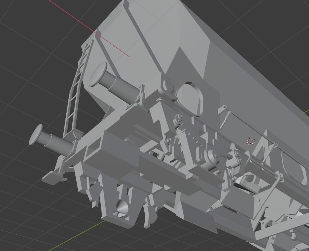 H0 1-87 scale OTMM 70 freight car 3D print model_15