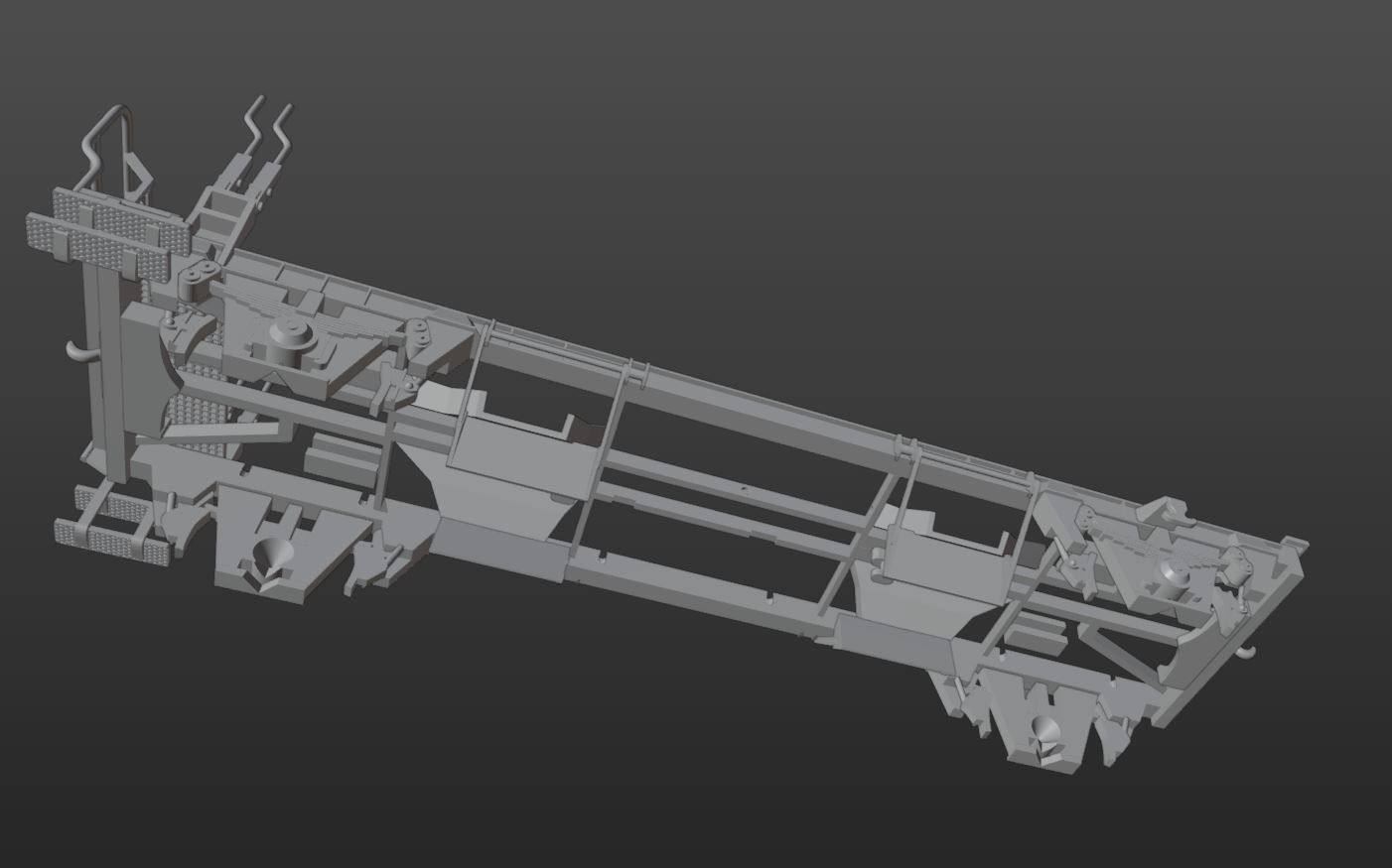 Pre supported H0 1-87 scale Tds self-unloading car 3D print model_7