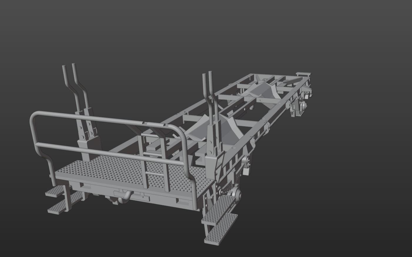 Pre supported H0 1-87 scale Tds self-unloading car 3D print model_10