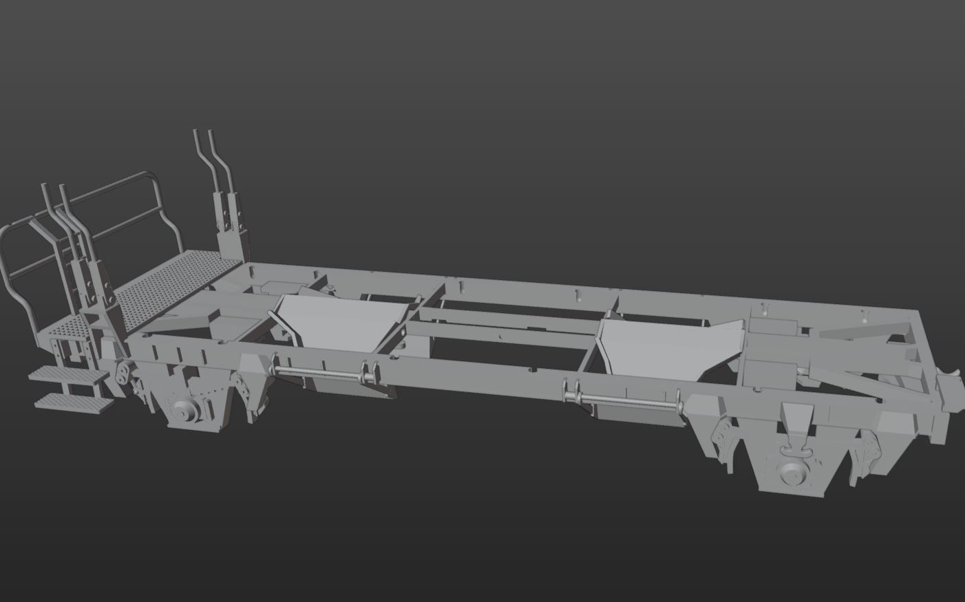 Pre supported H0 1-87 scale Tds self-unloading car 3D print model_14