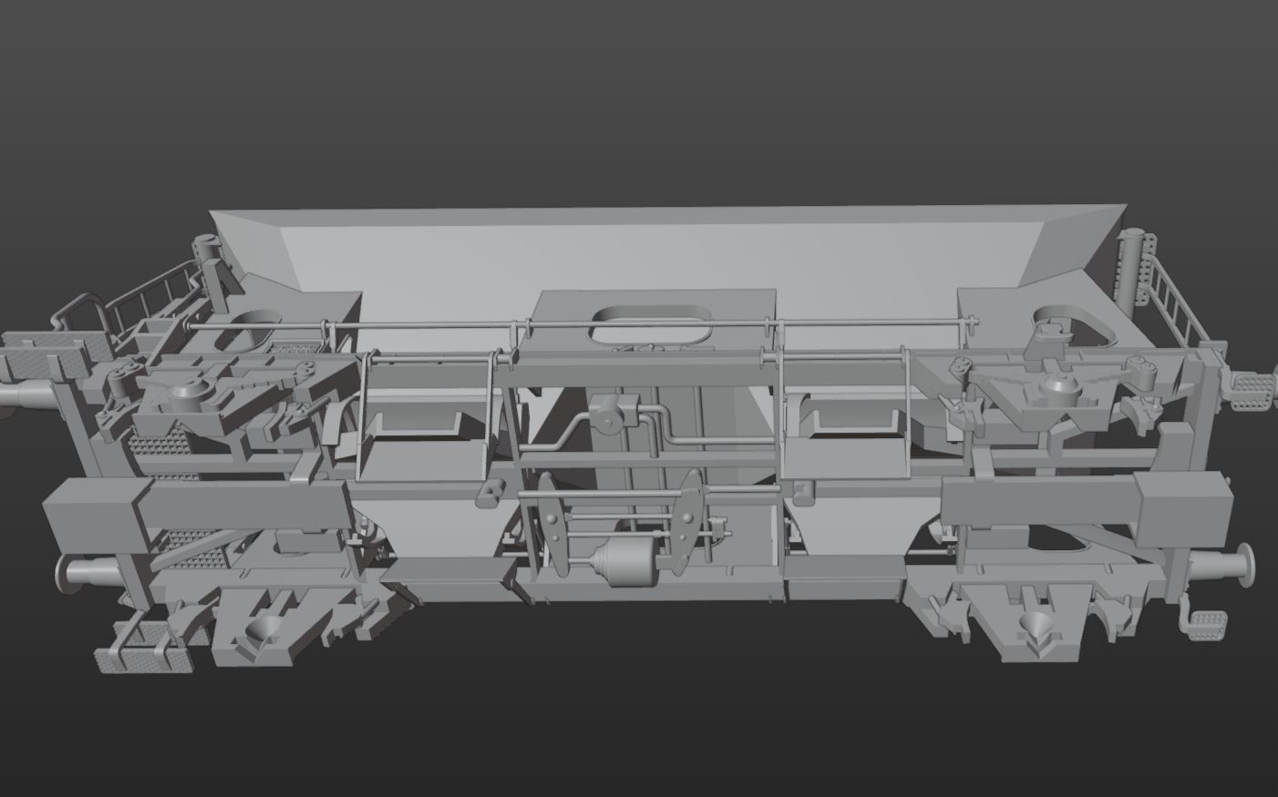 Pre supported H0 1-87 scale Tds self-unloading car 3D print model_15