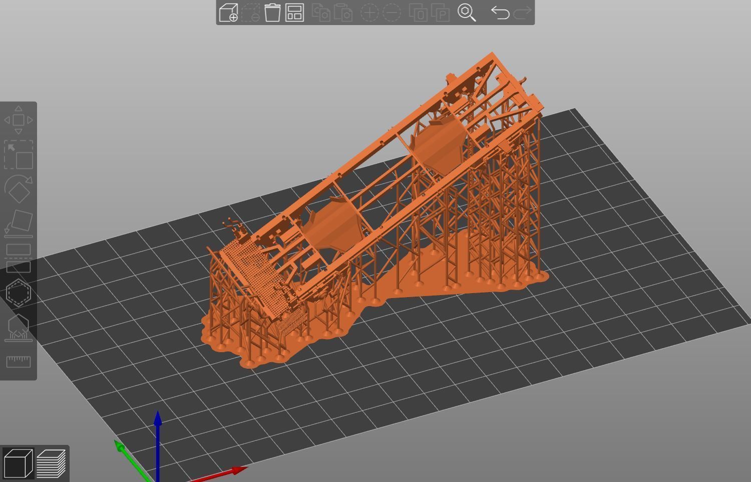 Pre supported H0 1-87 scale Tds self-unloading car 3D print model_24
