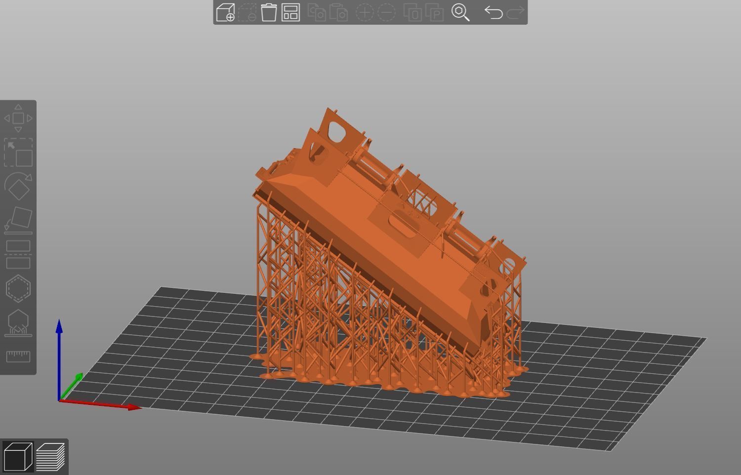 Pre supported H0 1-87 scale Tds self-unloading car 3D print model_25