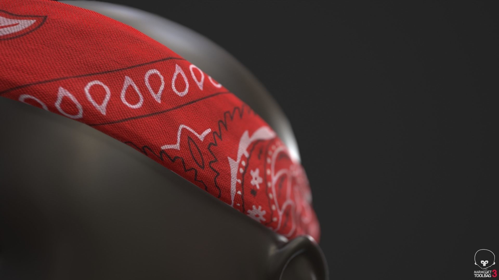Headbands bandana Low-poly 3D model_11