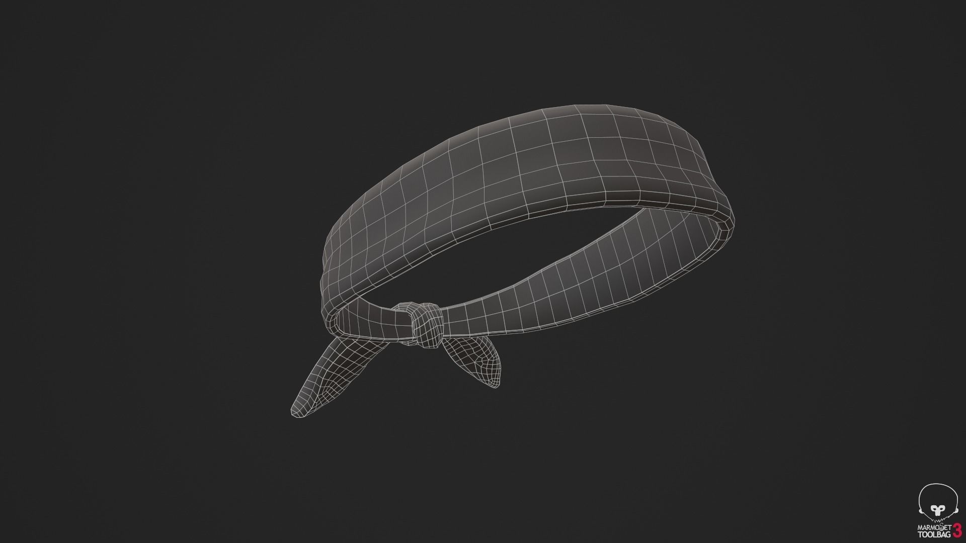 Headbands bandana Low-poly 3D model_15